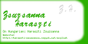 zsuzsanna haraszti business card